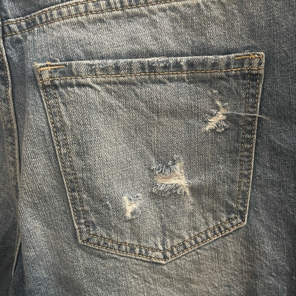 Kancan Double Button Distressed Shorts Size 7/27 … - image 3